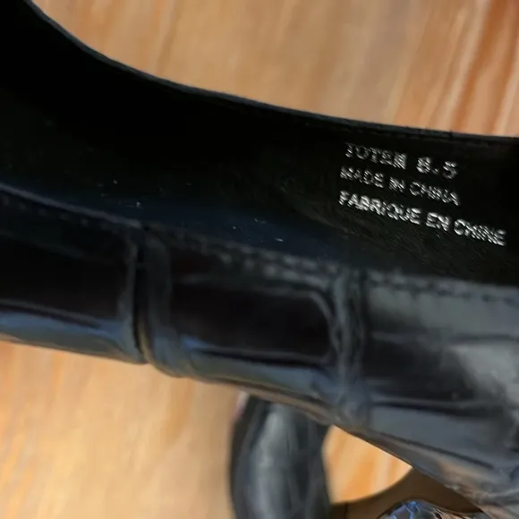 🆕 Jeffrey Campbell Totem CrocEmbossed Blue Pump - Size 8.5