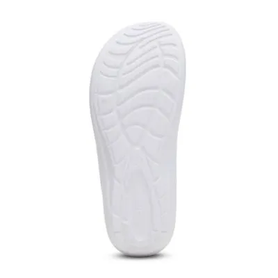 Aetrex Vicki White Gloss Women's Flipflops