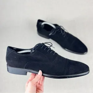 Aldo Men’s Black Suede Oxfords size US 12