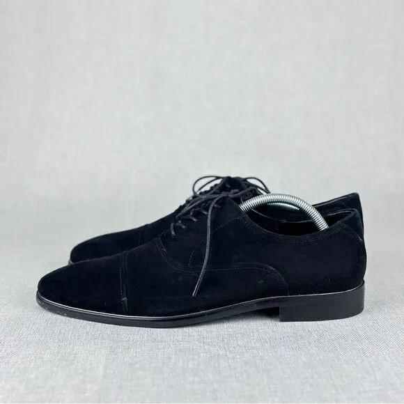 Aldo Men’s Black Suede Oxfords size US 12