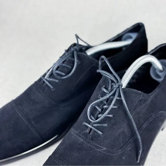 Aldo Men’s Black Suede Oxfords size US 12