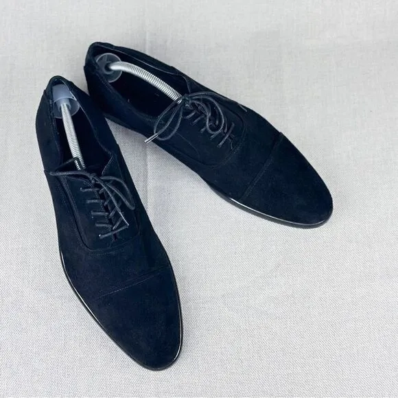Aldo Men’s Black Suede Oxfords size US 12