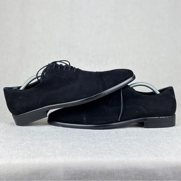 Aldo Men’s Black Suede Oxfords size US 12