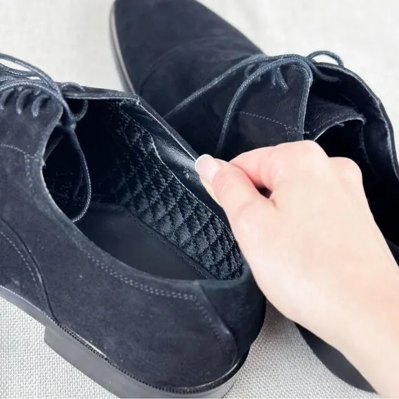Aldo Men’s Black Suede Oxfords size US 12