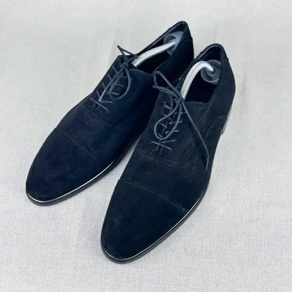 Aldo Men’s Black Suede Oxfords size US 12
