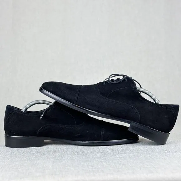 Aldo Men’s Black Suede Oxfords size US 12