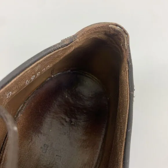 Allen Edmonds Ostendo Leather Wingtip Oxfords Brown Vibram Brogue Men Size 9.5 D