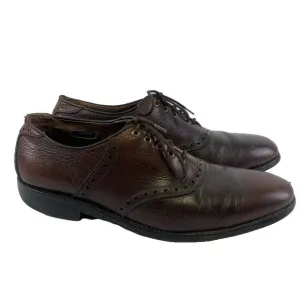 Allen Edmonds Ostendo Leather Wingtip Oxfords Brown Vibram Brogue Men Size 9.5 D