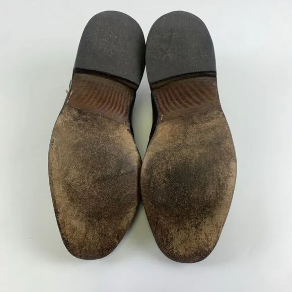 Allen Edmonds Ostendo Leather Wingtip Oxfords Brown Vibram Brogue Men Size 9.5 D