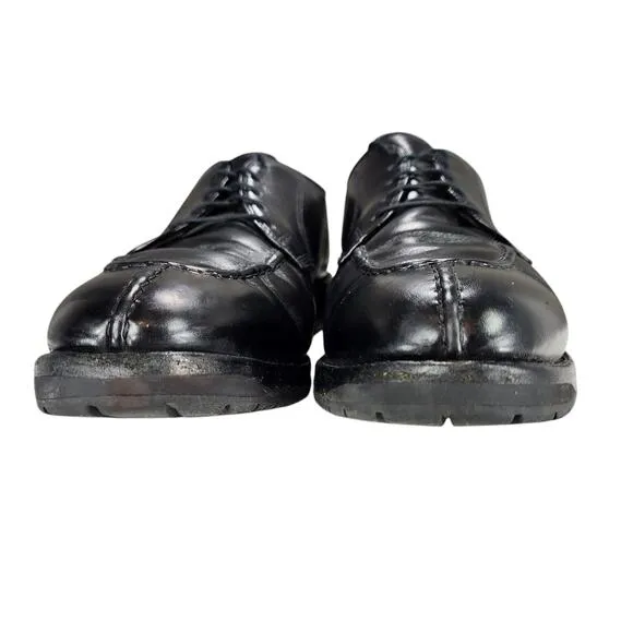 Allen Edmonds Oxfords sz 11.5 D Men Dellwood Black Split Toe Leather Vibram READ