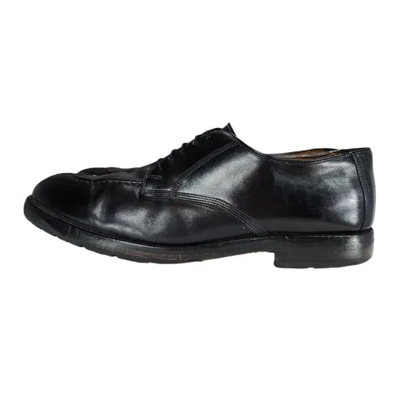 Allen Edmonds Oxfords sz 11.5 D Men Dellwood Black Split Toe Leather Vibram READ