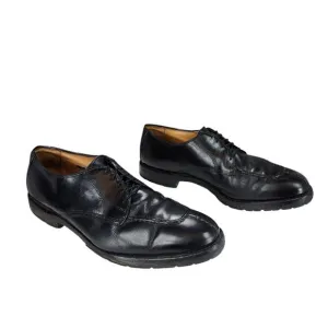 Allen Edmonds Oxfords sz 11.5 D Men Dellwood Black Split Toe Leather Vibram READ