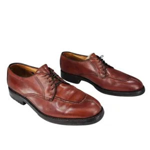 Allen Edmonds Oxfords sz 9.5 D Men Brown Dellwood Split Toe Lace Up USA Leather