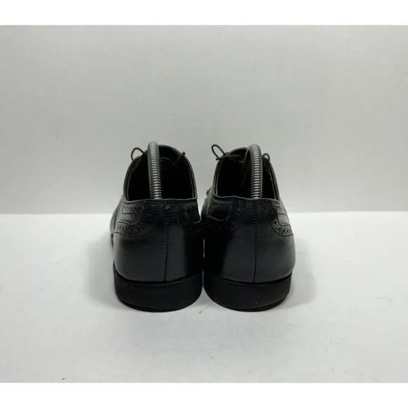 Allen Edmonds Lombard Dress Shoes Mens Size 8 E Black Wingtip Derby Oxfords