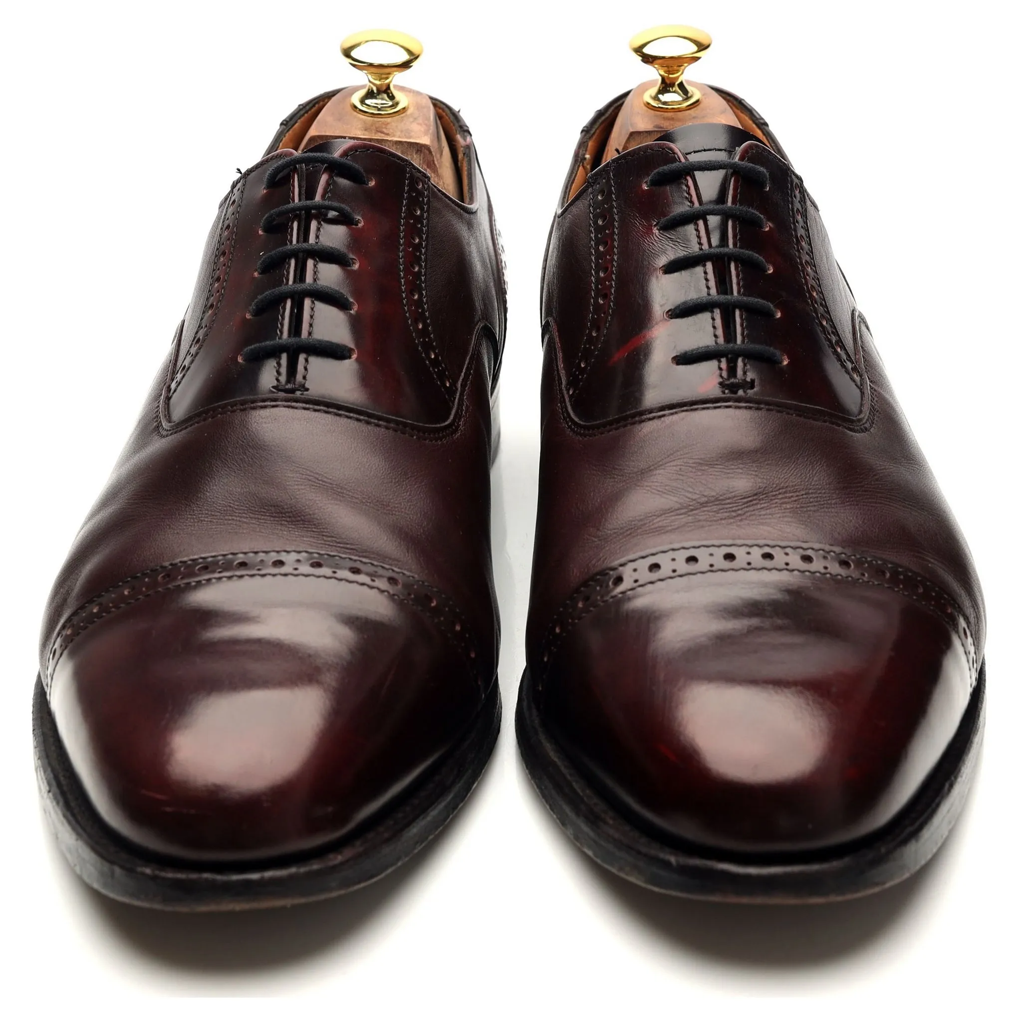 'Andy' Oxblood Leather Oxford Semi Brogues UK 11 F