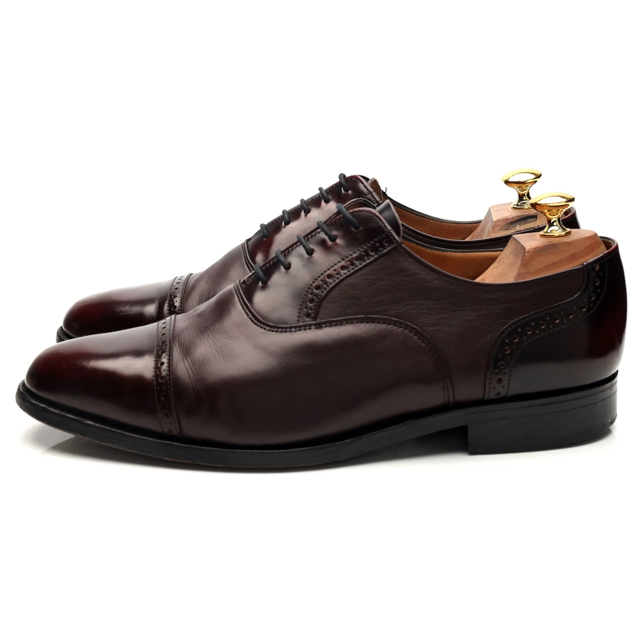 'Andy' Oxblood Leather Oxford Semi Brogues UK 11 F