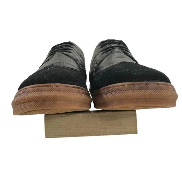 Arkbird Wingtip Black Leather/Suede Oxfords Men’s Size 9