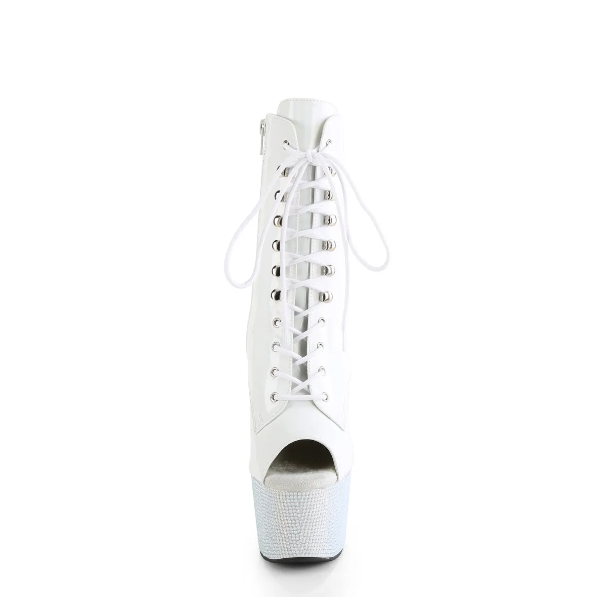 BEJEWELED-1021-7  White Holo Patent/White RS
