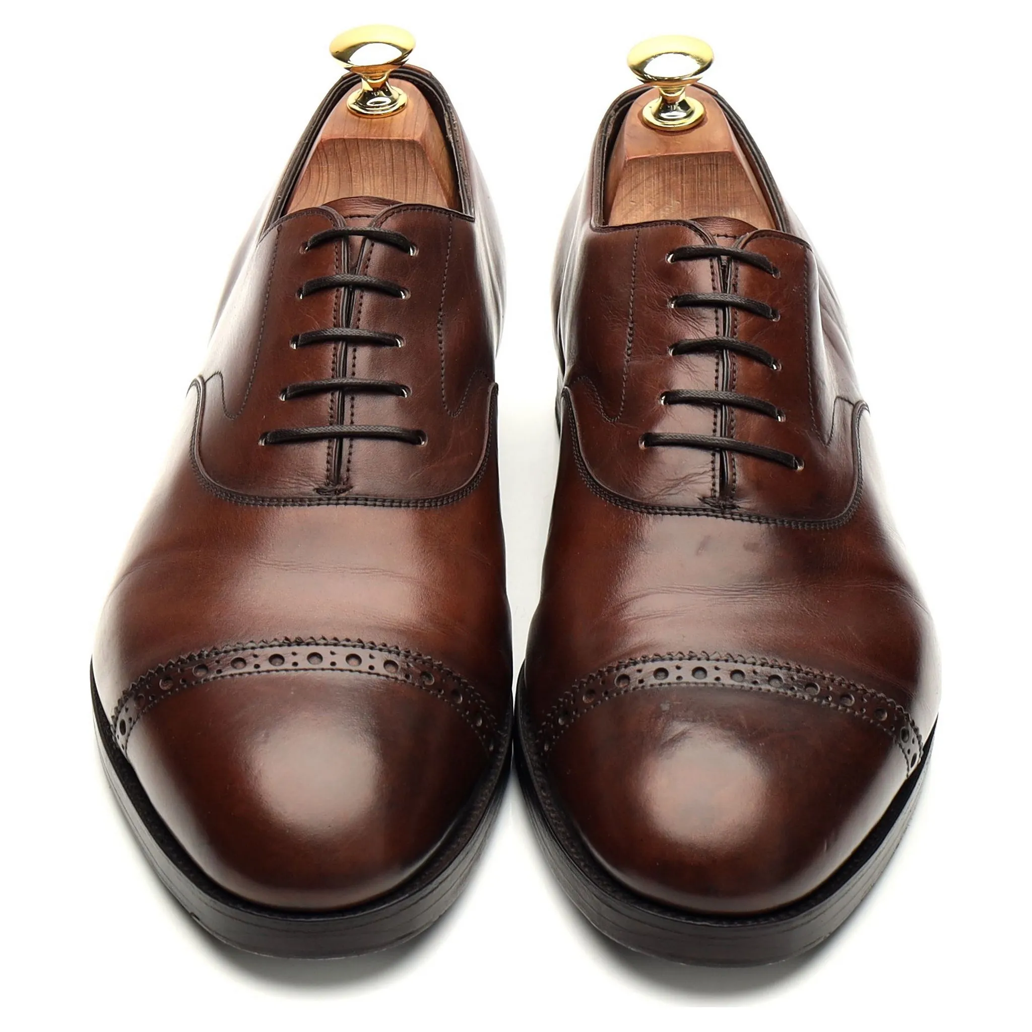 'Berkeley' Brown Leather Oxford UK 7.5 F