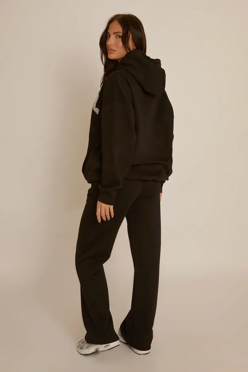 Black Rebel Sport Wide Leg Joggers - Luciana