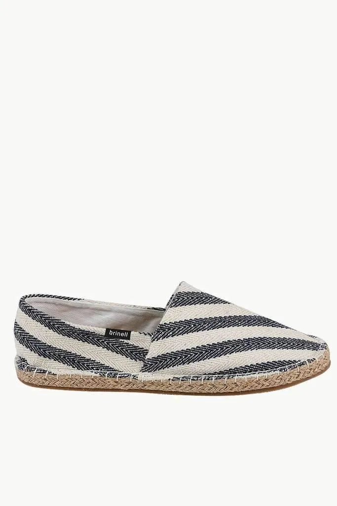 Black Reverse Stripe Slip On