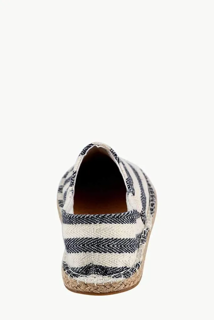 Black Reverse Stripe Slip On