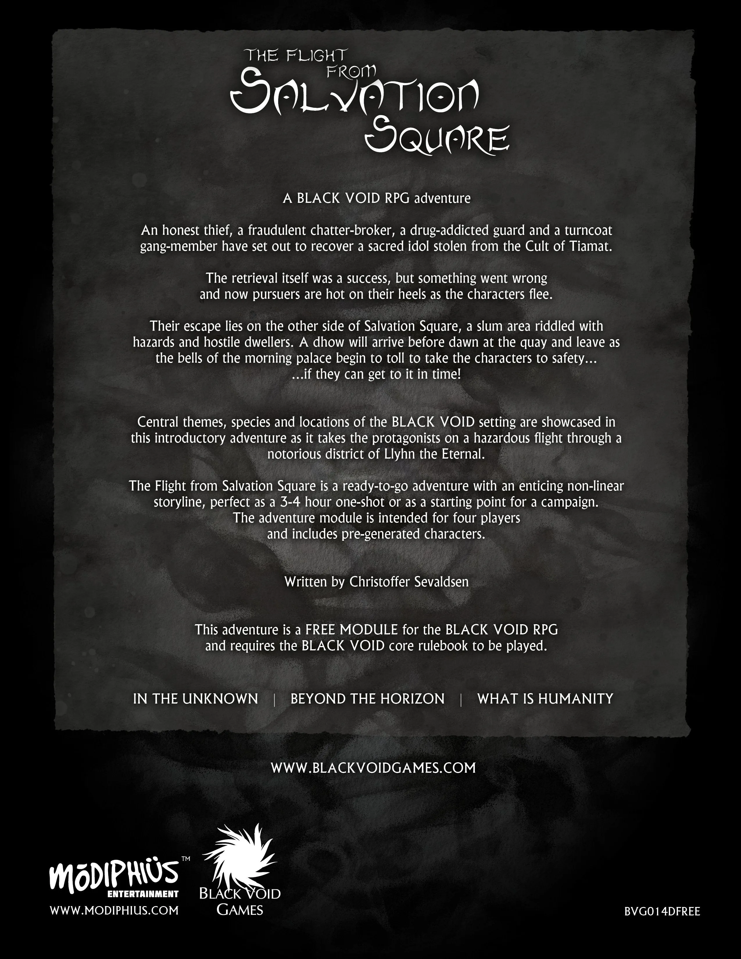 Black Void: The Flight from Salvation Square - PDF (FREE)