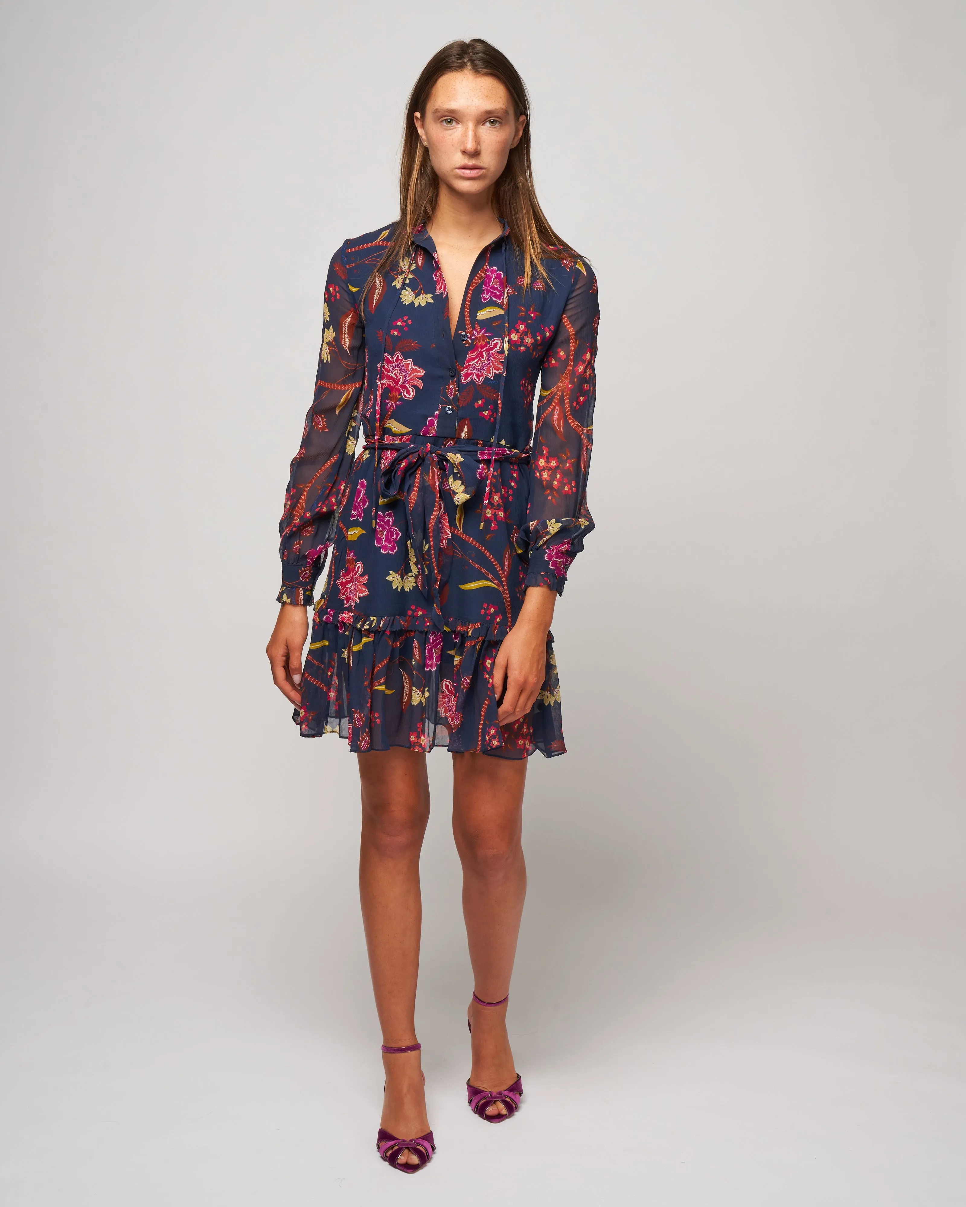 blair dress - ophelia floral midnight