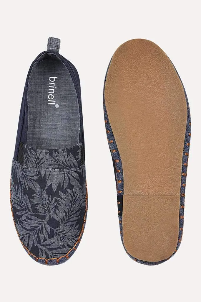 Blue Beach Print Espadrilles