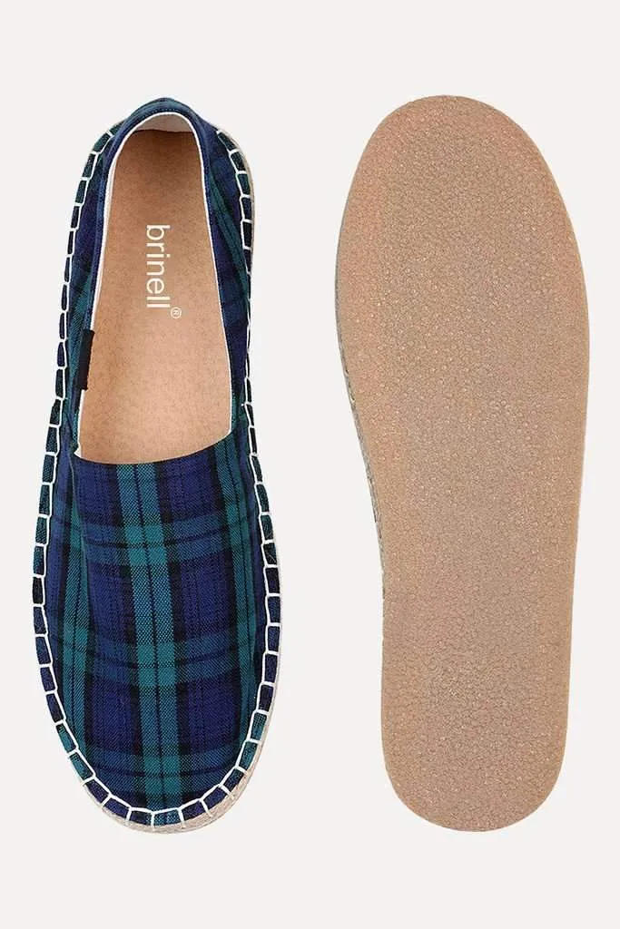 Blue Tartan Plaid Espadrilles