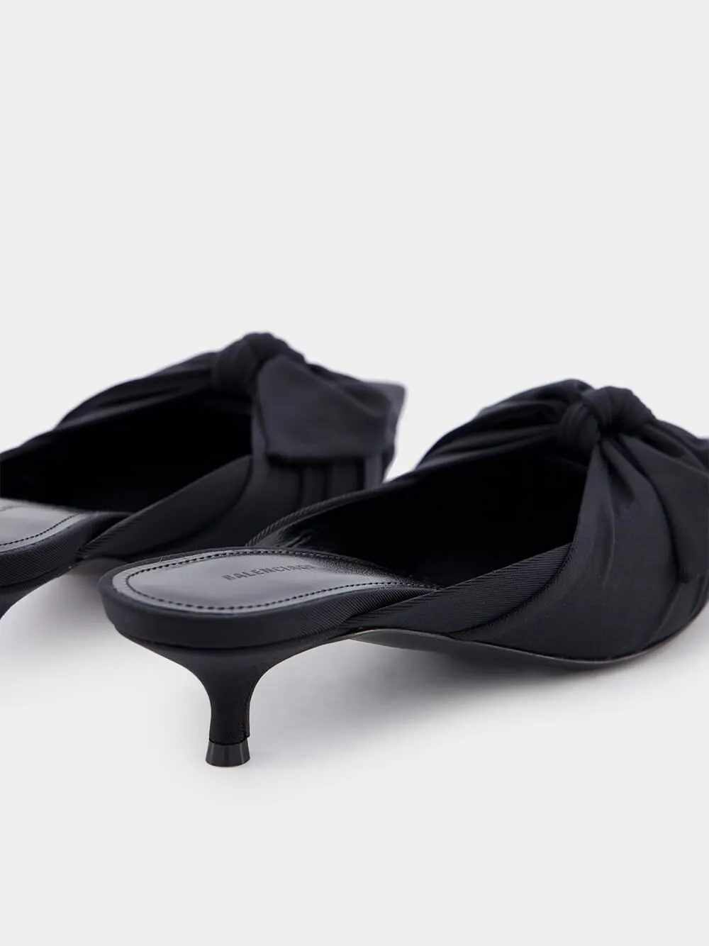 Bow-Embellished 40mm Mules