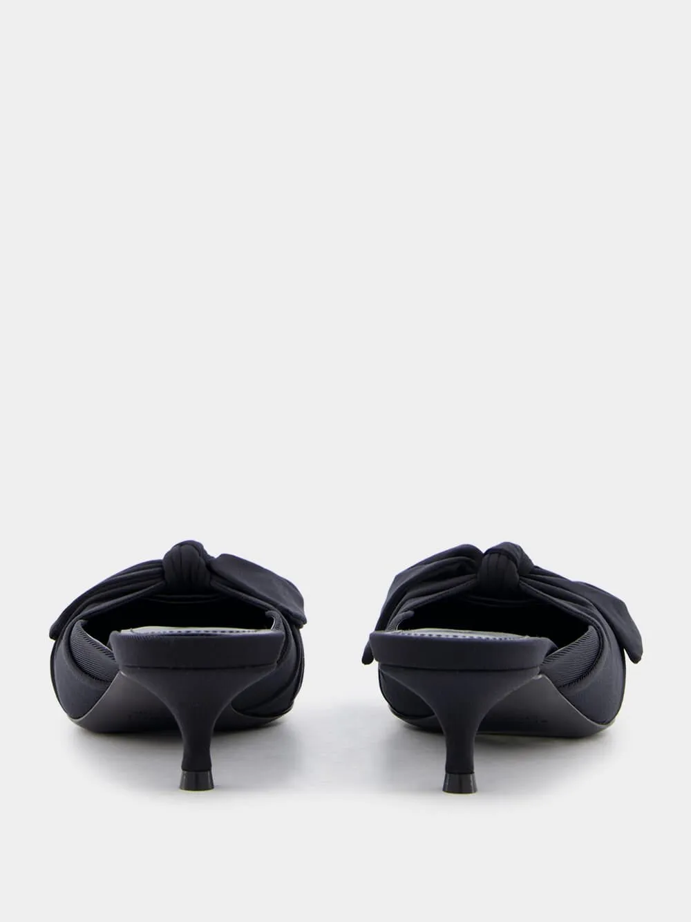Bow-Embellished 40mm Mules
