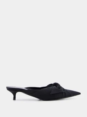 Bow-Embellished 40mm Mules