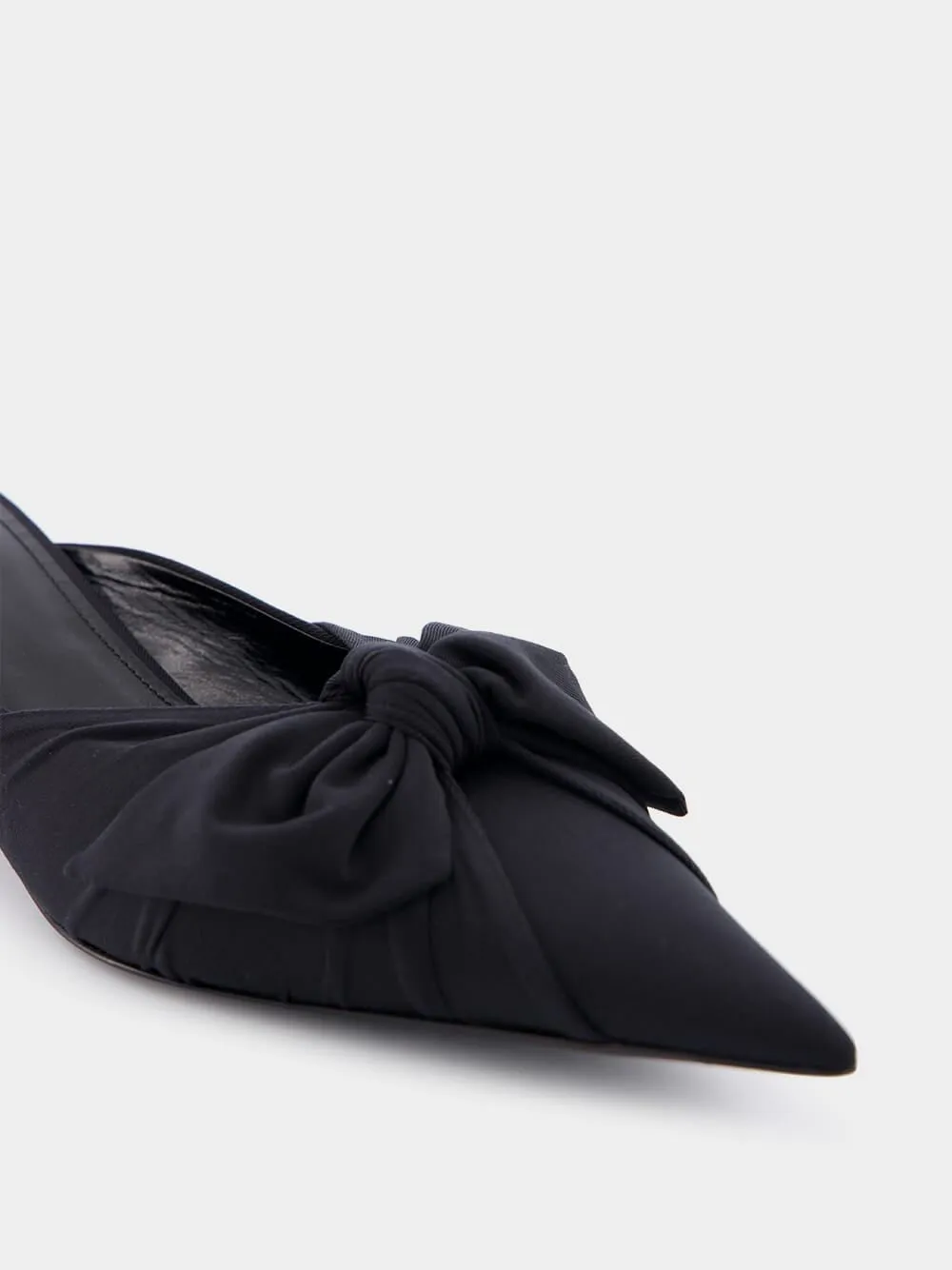 Bow-Embellished 40mm Mules