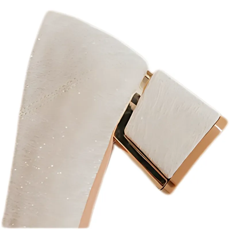 Bow Square-Toe Block-Heel Pumps