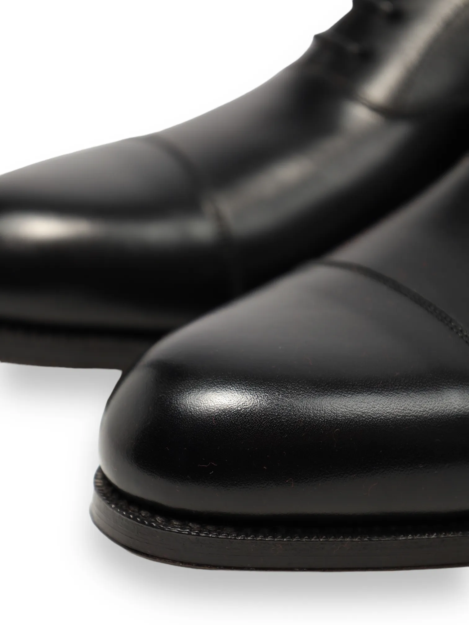 Carmina Black Cap Toe Oxford Lace-ups