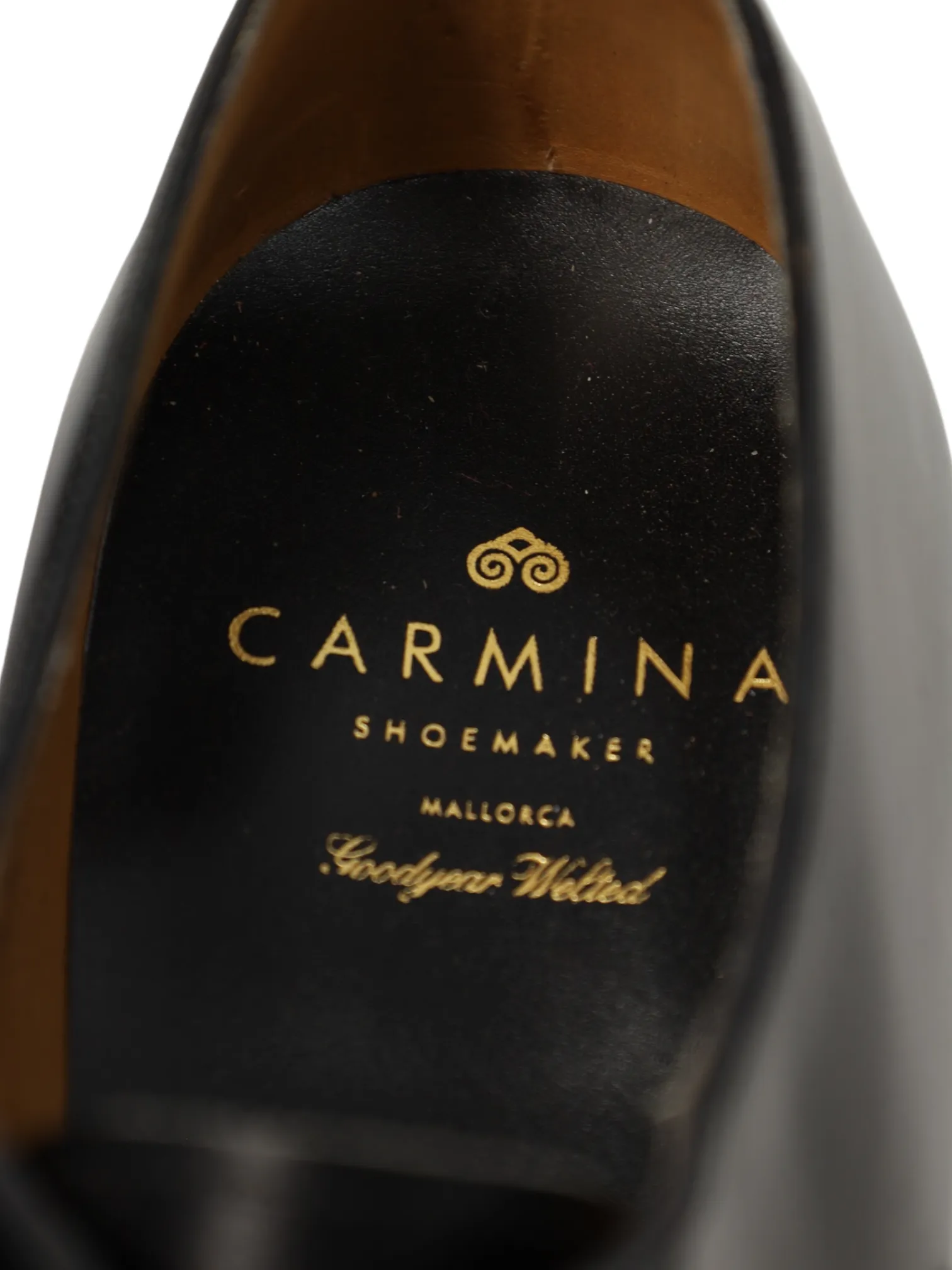 Carmina Black Cap Toe Oxford Lace-ups