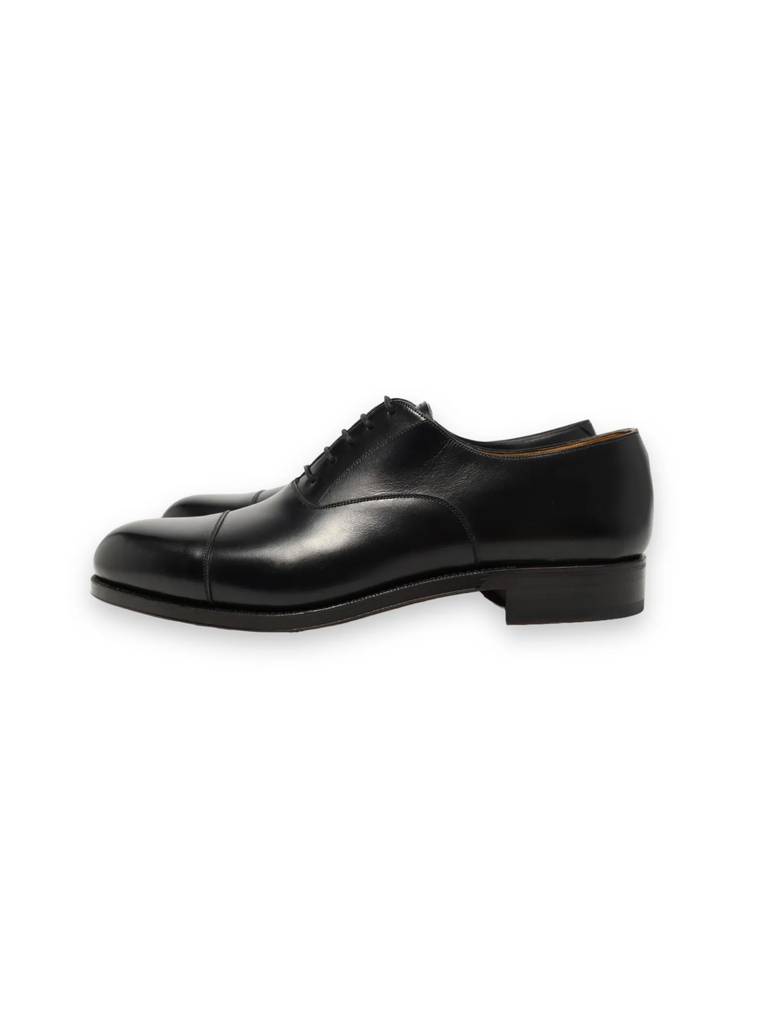 Carmina Black Cap Toe Oxford Lace-ups