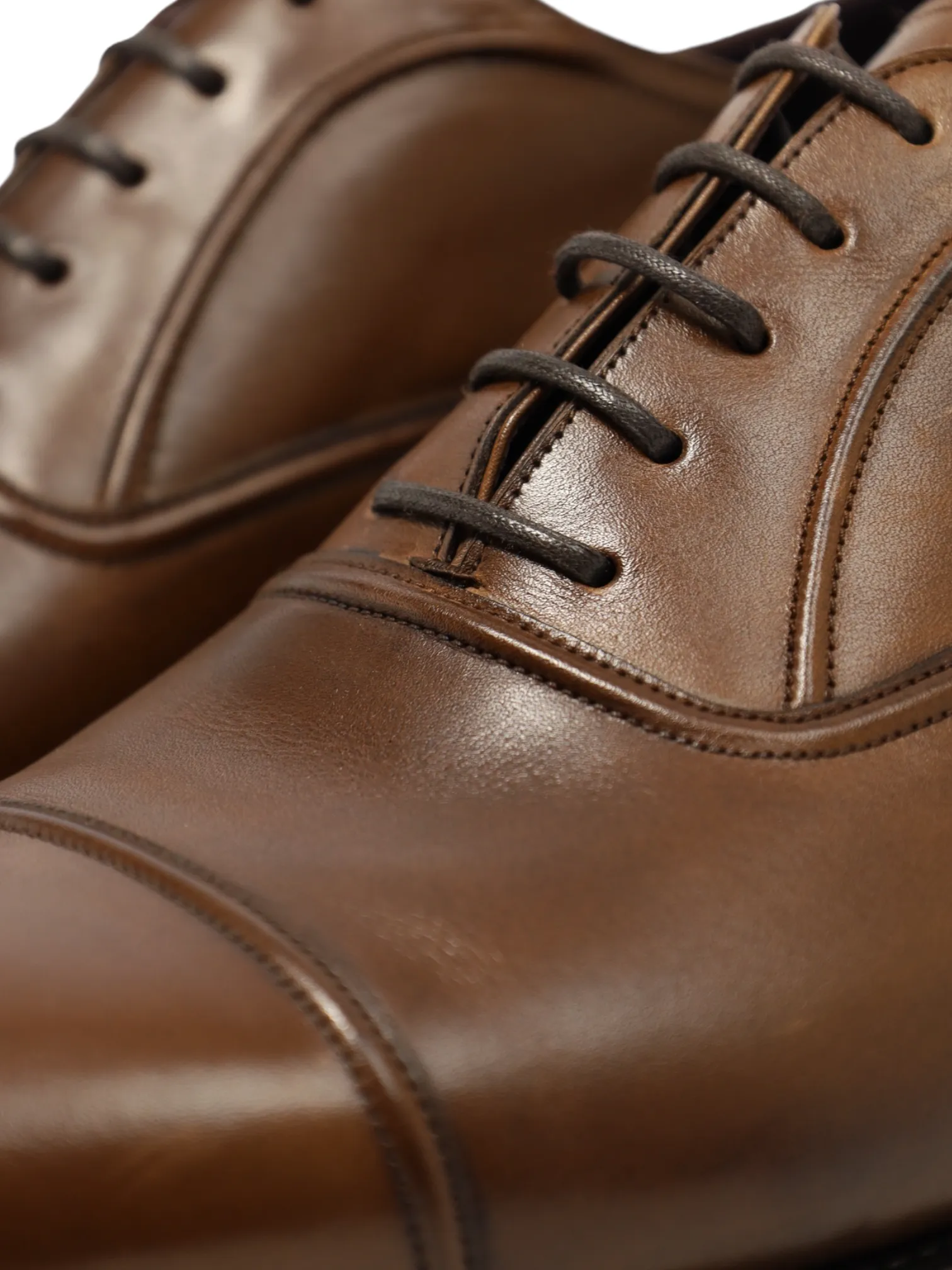 Carmina Brown Cap Toe Oxford Lace-ups