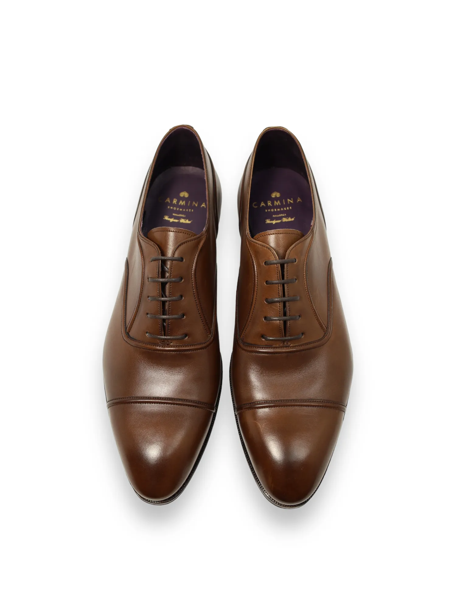 Carmina Brown Cap Toe Oxford Lace-ups
