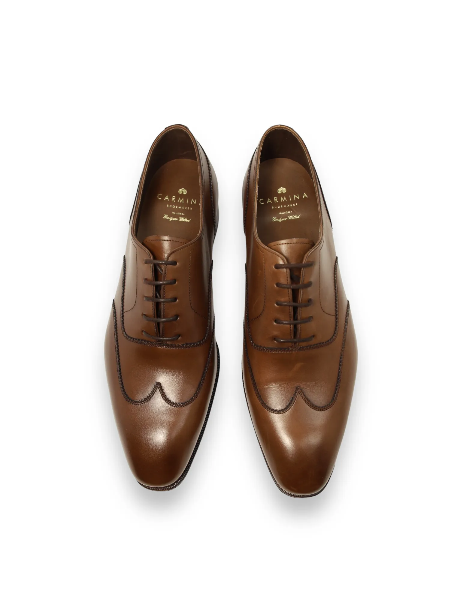 Carmina Brown Wingtip Oxford Lace-ups