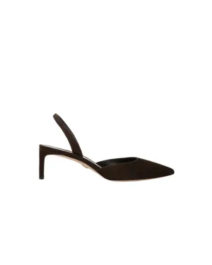 CAROLINE SUEDE KITTEN HEEL