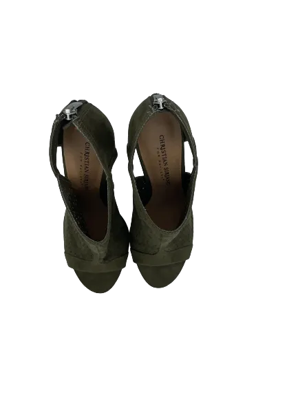 Christian Siriano Moss Green Heels