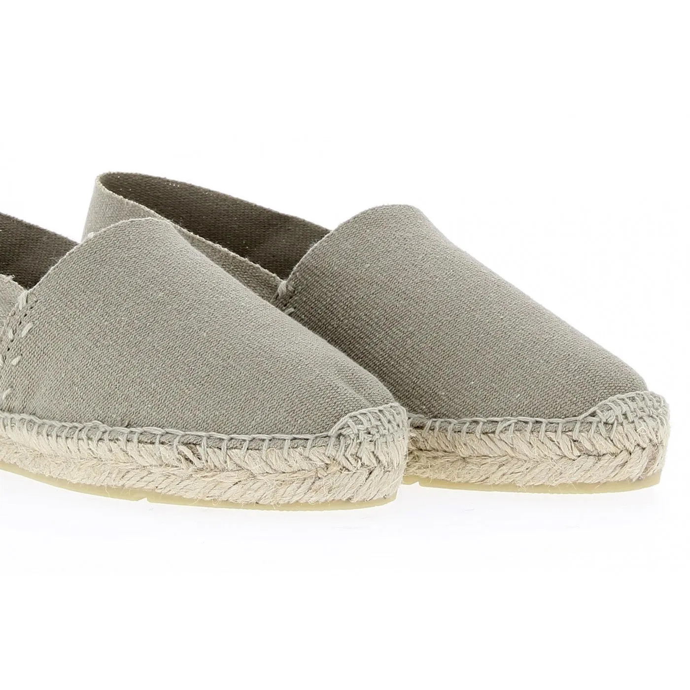 Classic Light Grey Espadrilles | Hand-Sewn & 100% Made in France