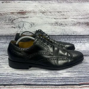 Cole Haan Air Giraldo Wingtip II Black Leather C07680 Oxfords Shoes, Men’s 10.5