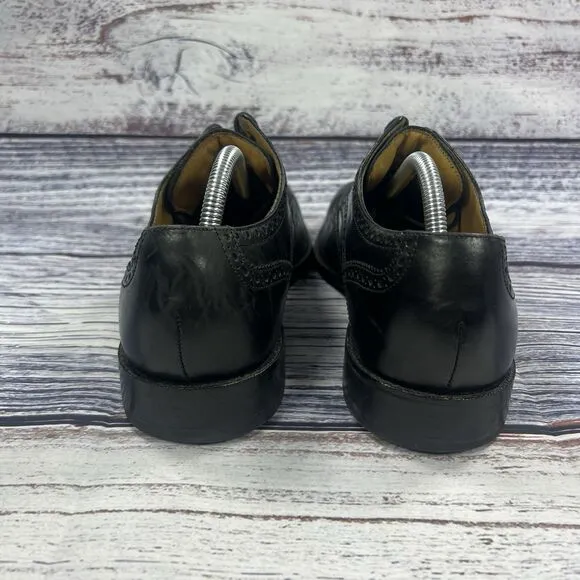 Cole Haan Air Giraldo Wingtip II Black Leather C07680 Oxfords Shoes, Men’s 10.5