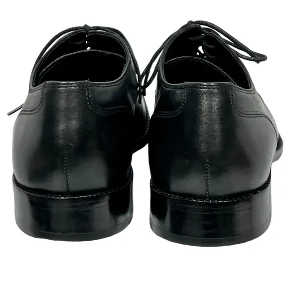 COLE HAAN Black Leather Benton Cap Toe Oxford ll Dress Shoes Men's Size 8