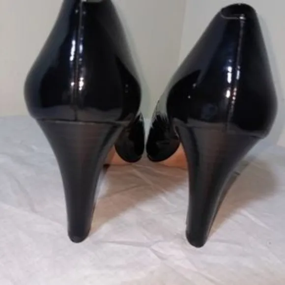 Cole Haan peep toe heels