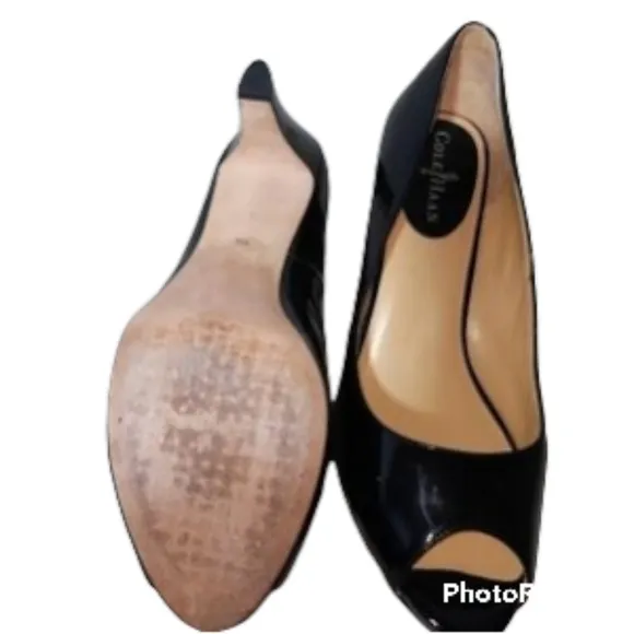 Cole Haan peep toe heels