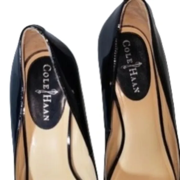 Cole Haan peep toe heels